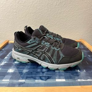 Women’s ASICS Gel-Venture 7 Gray and Blue Running Shoes
